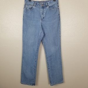 Lauren Jeans Co. High Rise Straight Leg Jeans 10